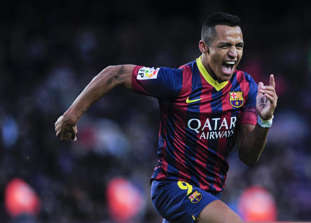 Alexis Sanchez goal for Barcelona in 2014