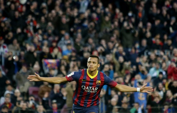 Alexis Sanchez scores Barcelona first goal of 2014
