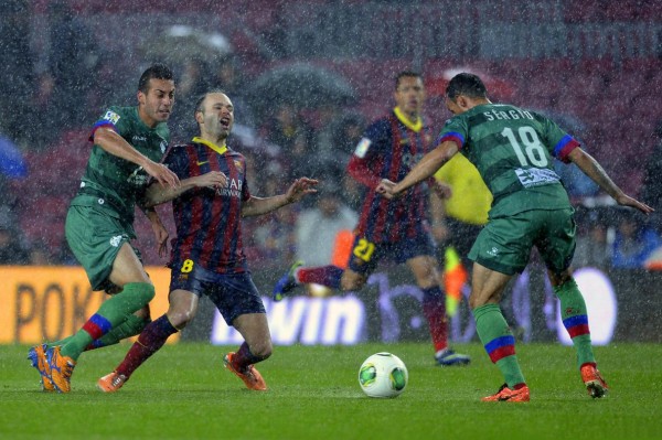 Andrés Iniesta in Barcelona vs Levante