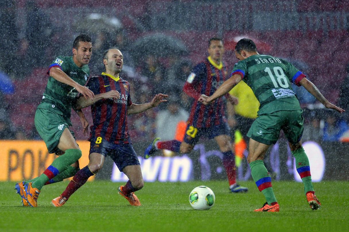 Andrés Iniesta in Barcelona vs Levante