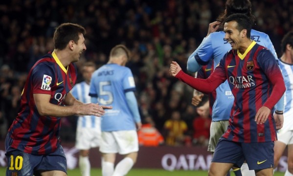 Barcelona 3-0 Malaga: Back to the top of the league Barcelona 3-0 Malaga: Back to the top of the league