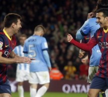 Barcelona 3-0 Malaga: Back to the top of the league