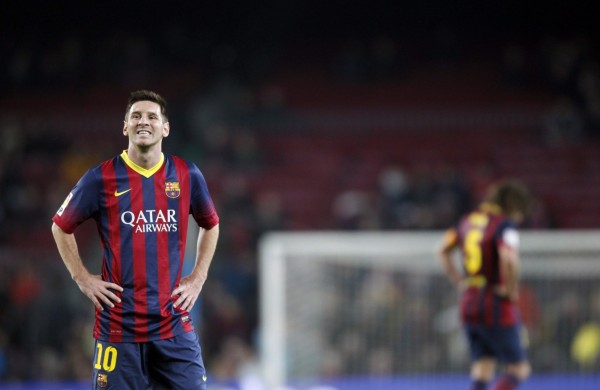 Lionel Messi first game for Barcelona, in 2014