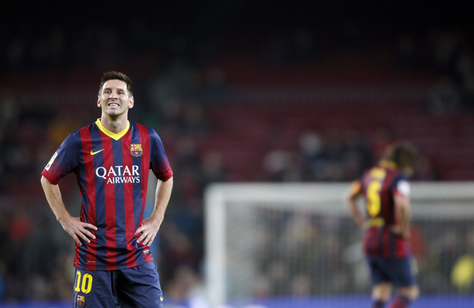 Lionel Messi first game for Barcelona, in 2014