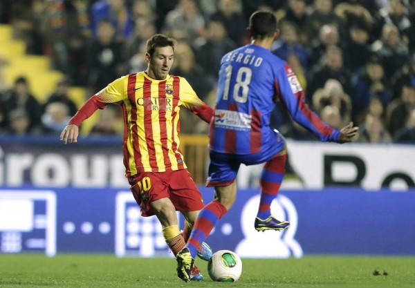 Lionel Messi in Levante vs Barcelona