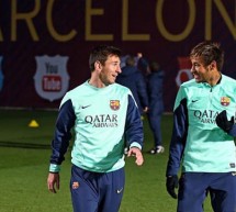 Messi returns to training and appears to be ready for 2014
