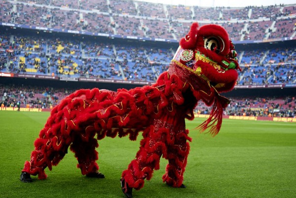 Chinese dragon in Barcelona, Spain