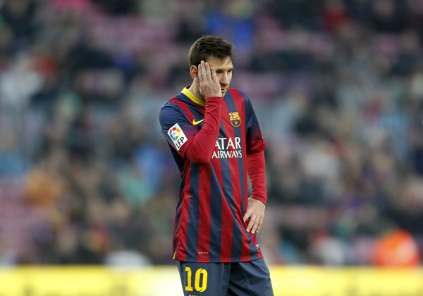 Lionel Messi frustration