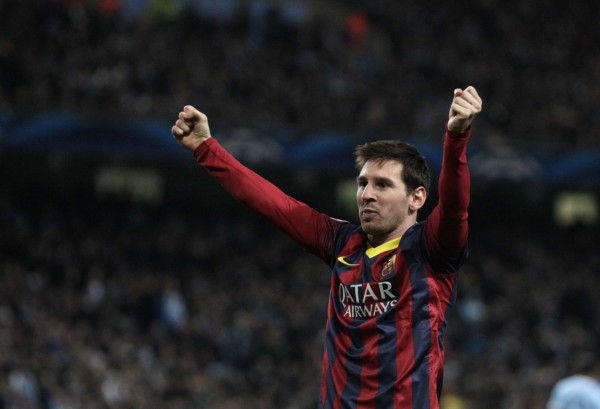 Lionel Messi leads Barcelona to victory in the Etihad