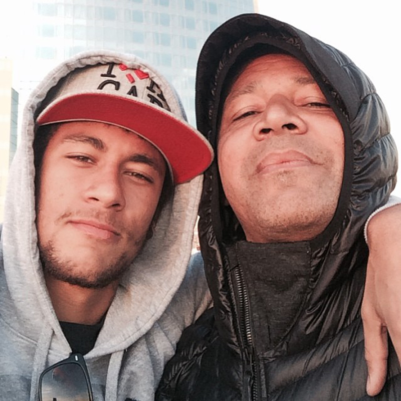 Neymar and his father
