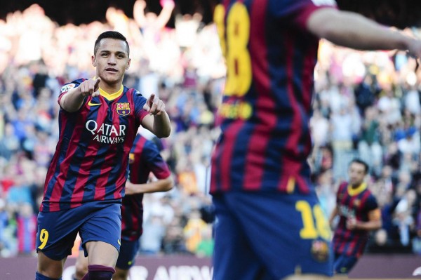 Alexis Sanchez on fire for Barcelona