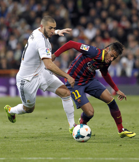 Karim Benzema vs Neymar in Real Madrid vs Barcelona