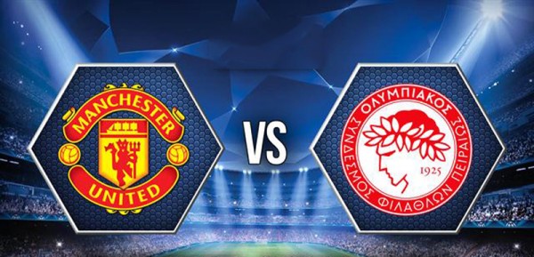 Manchester United vs Olympiakos game poster
