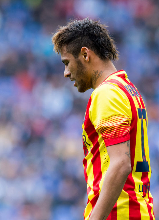 Neymar profile view in FC Barcelona