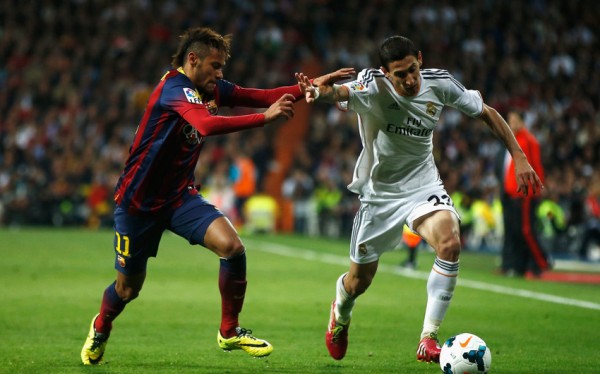 Neymar vs Angel Di María in Real Madrid vs Barcelona