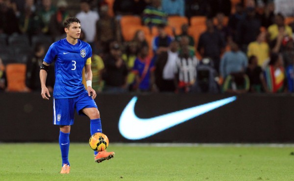 Thiago Silva playing for Brazil in 2014