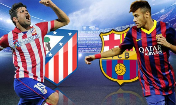 Atletico Madrid and Barcelona measure strengths in the Calderón Atletico Madrid and Barcelona measure strengths in the Calderón