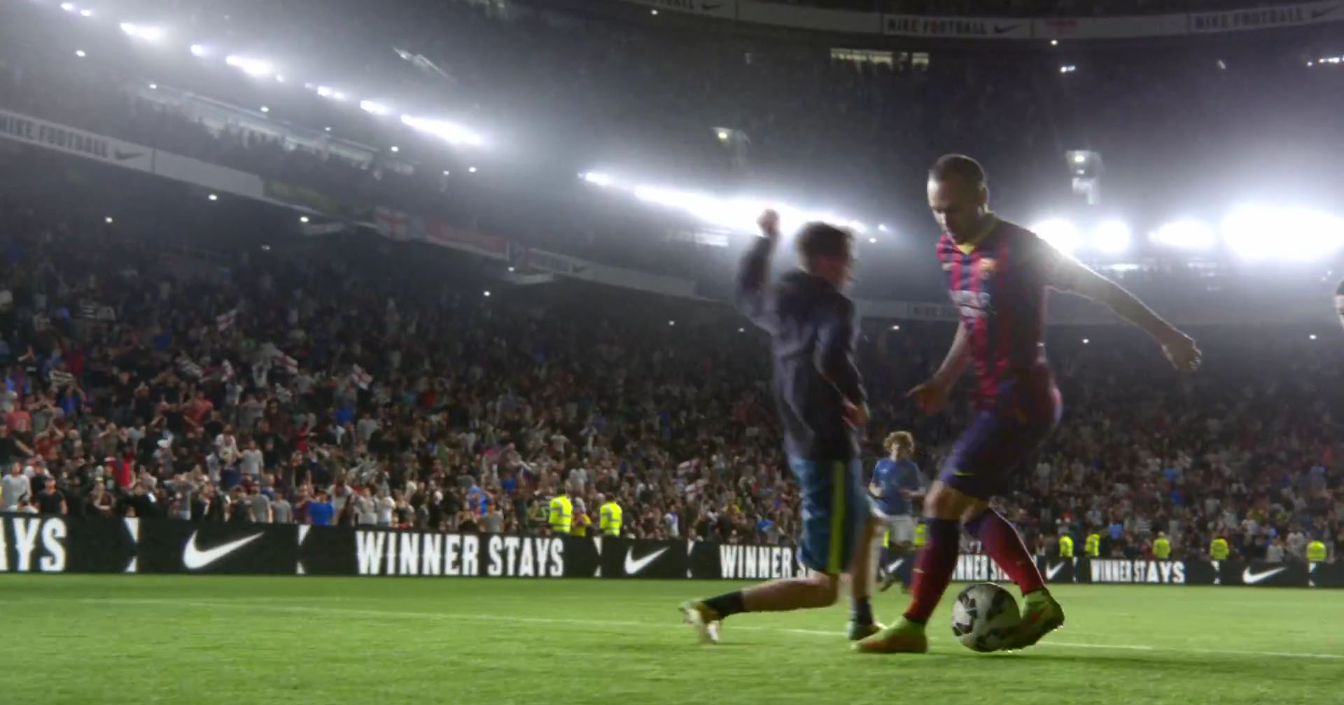 Iniesta dribbling trick in Nike's new video ad