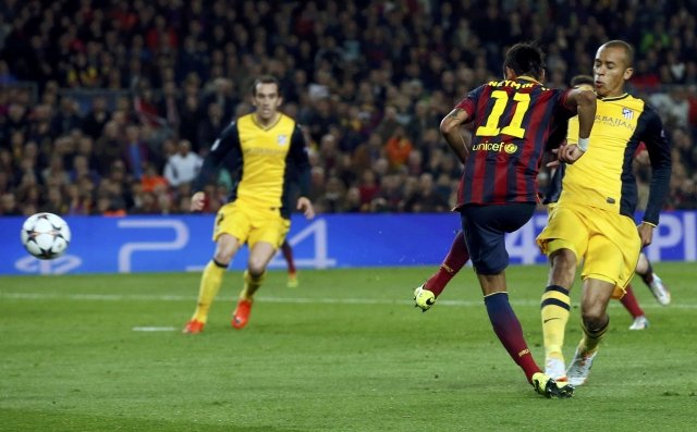 Neymar's most important goal for FC Barcelona, in the Champions League against Atletico