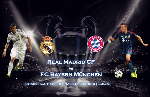 Real Madrid vs Bayern Munich poster