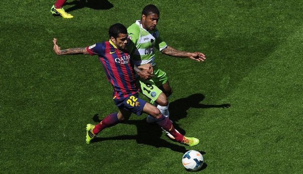 Daniel Alves in FC Barcelona, in 2014