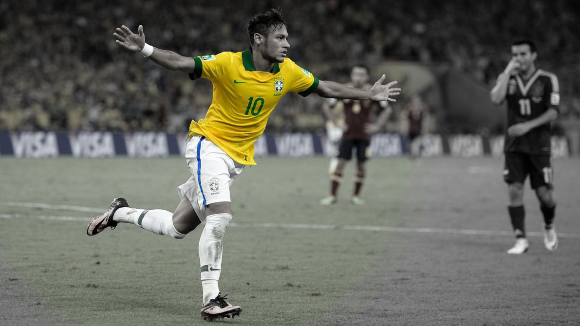 Neymar Brazil forward vs Spain
