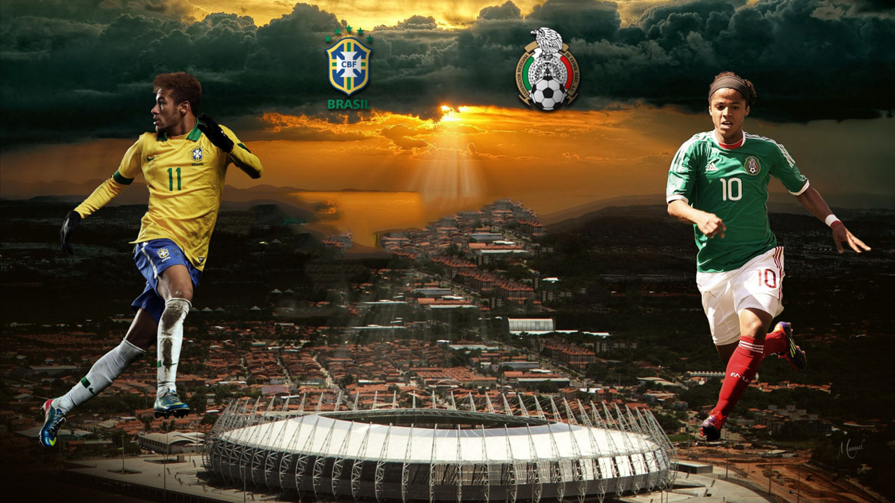 Brazil vs Mexico - 2014 FIFA World Cup wallpaper