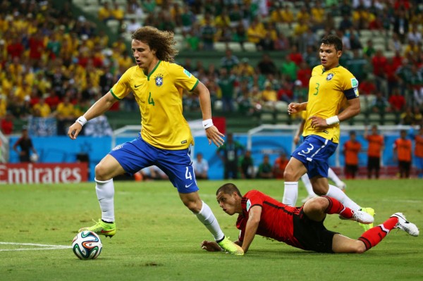 David Luiz in Brazil vs Mexico, FIFA World Cup 2014