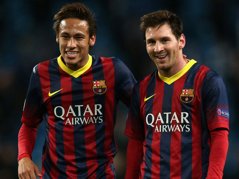 Neymar and Messi best friends in FC Barcelona