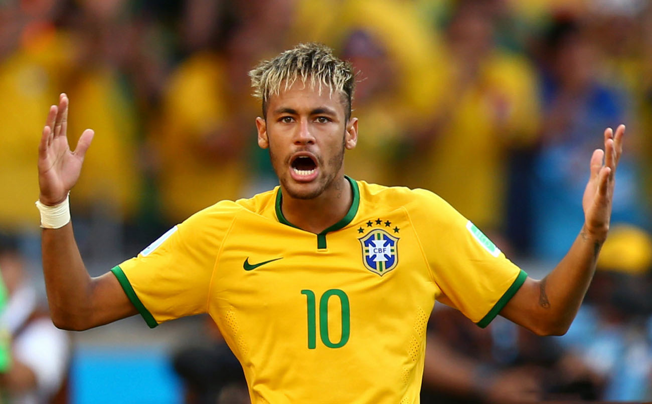 Neymar in Brazil's FIFA World Cup 2014