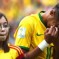 Neymar crying following an emotional Brazil National Anthem against Mexico