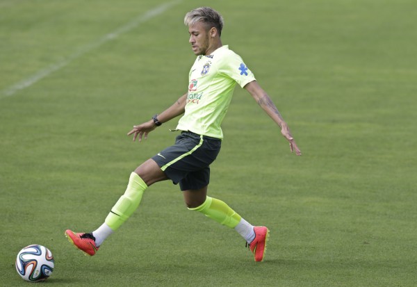 Neymar dyed his hair blonde for the World Cup 2014 in Brazil