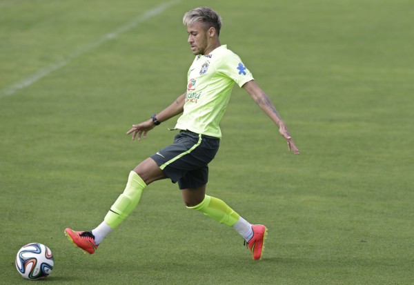 Neymar dyed his hair blonde for the World Cup 2014 in Brazil