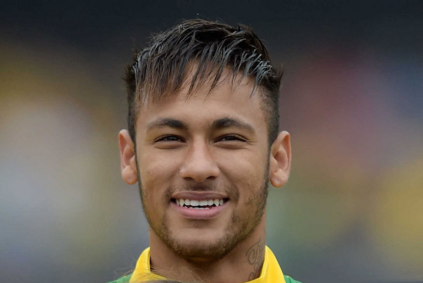 Neymar haircut and hairstyle in the World Cup 2014