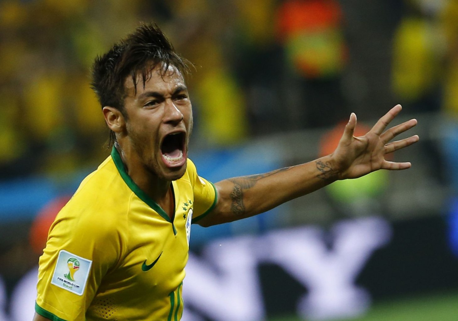 Neymar in Brazil's World Cup 2014