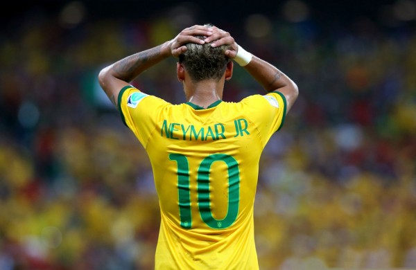 Neymar Jr, Brazil's number 10 jersey in the FIFA World Cup 2014
