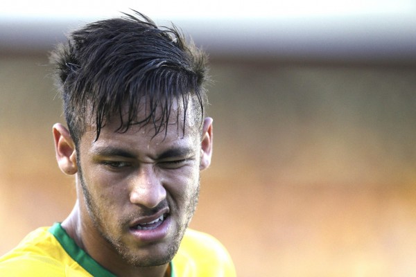 Neymar making an ugly face