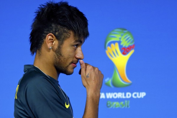 Neymar previewing the opening match in the World Cup