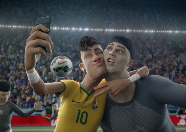 Neymar taking a selfie in Nike's video 'The Last Game' - Risk Everything