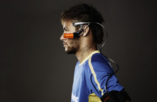 Neymar wearing the new 4k A500 Panasonic camera kit