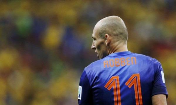 Arjen Robben in Netherlands jersey number 11