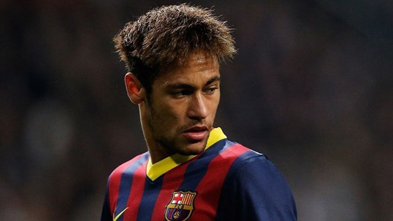 Neymar teenage haircut in FC Barcelona