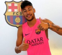 Neymar is back to training but still apart from the rest of the team