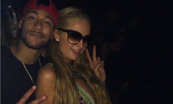 Neymar hangs out with Paris Hilton in Ibiza Neymar hangs out with Paris Hilton in Ibiza