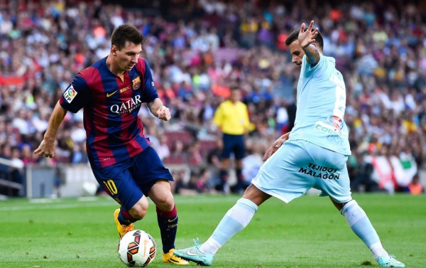 Lionel Messi dribbling action