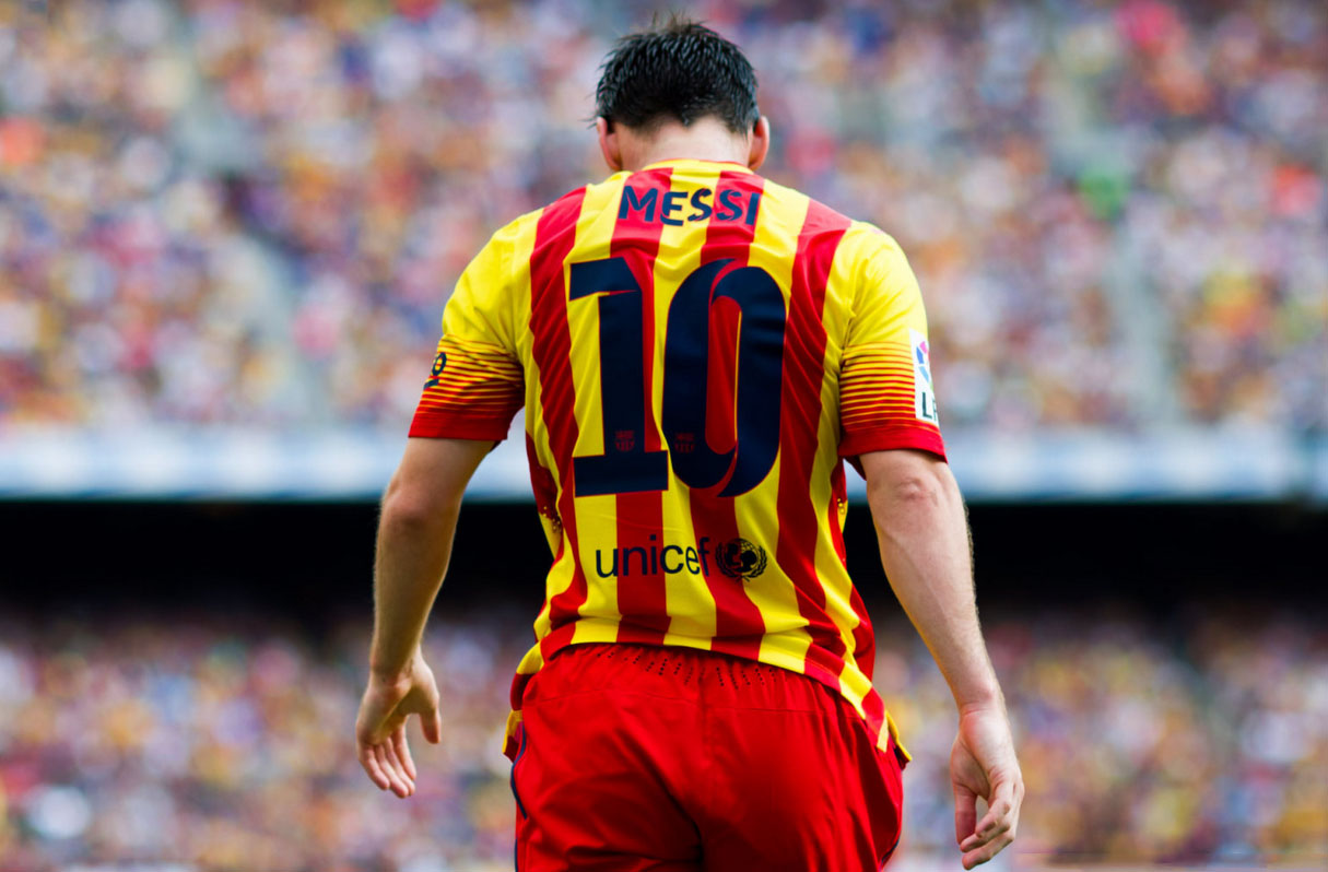 Lionel Messi FC Barcelona number 10 wallpaper