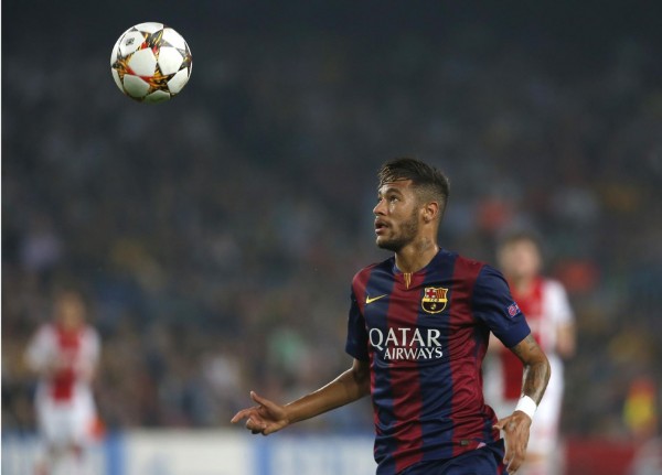 Neymar in Barcelona vs Ajax