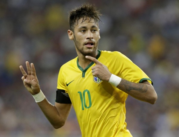 Neymar in the Brazilian National Team, in October of 2014