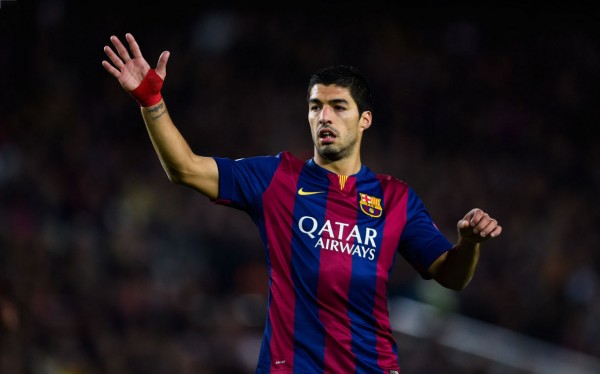 Luis Suárez in FC Barcelona, in a UEFA Champions League game