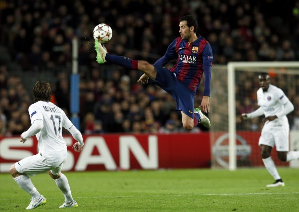Sergio Busquets ball control in the air